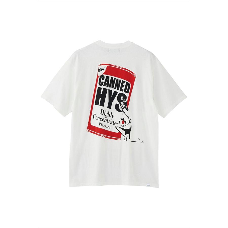 HYSTERIC GLAMOUR ヒステリックグラマー 02241CT26 CANNED HYSTERIC Tシャツ WHITE 正規通販 メンズ｜molotovcocktail7010｜02