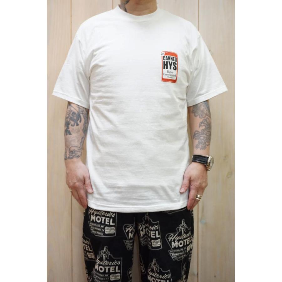 HYSTERIC GLAMOUR ヒステリックグラマー 02241CT26 CANNED HYSTERIC Tシャツ WHITE 正規通販 メンズ｜molotovcocktail7010｜06