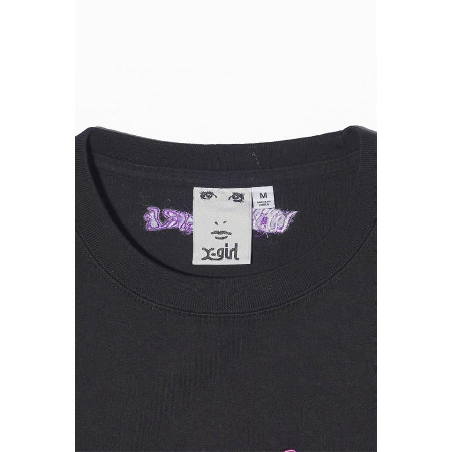 X-girl エックスガール 105242011018 EMBROIDERED BUTTERFLY LOGO S/S BABY TEE ベビーTシ｜molotovcocktail7010｜03