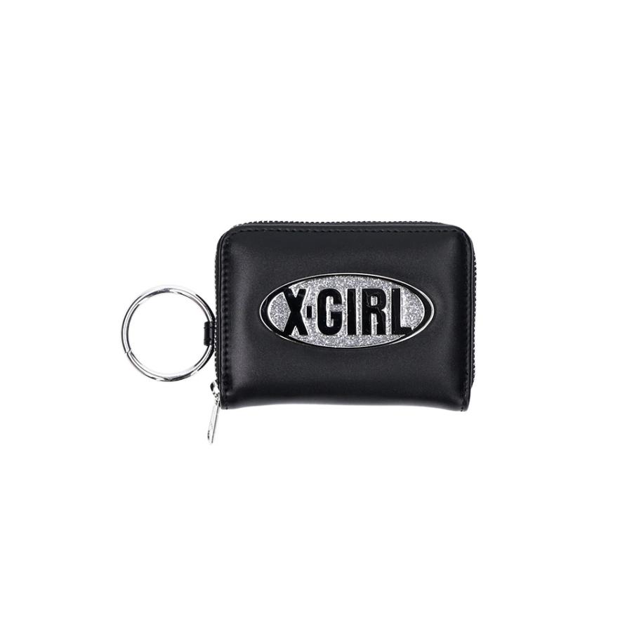 X-girl エックスガール 105242054015 GLITTER OVAL LOGO COIN AND CARD CASE コイン&カードケ｜molotovcocktail7010｜11