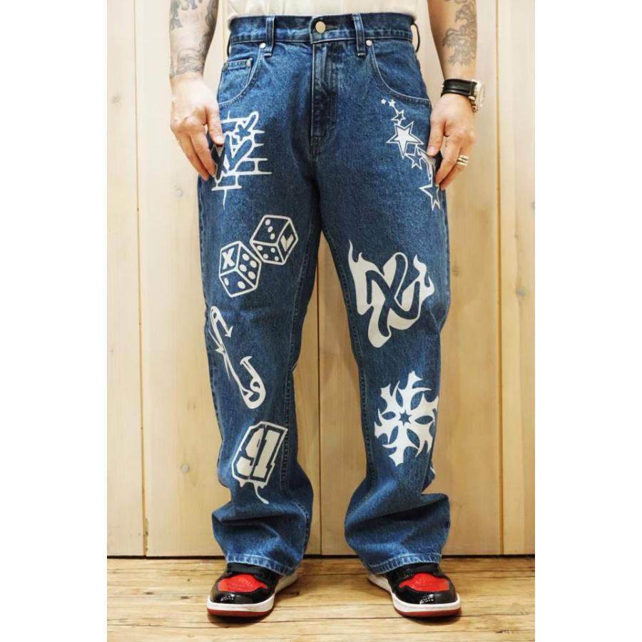 XLARGE エクストララージ 101241031003 GRAFFITI DENIM PANTS