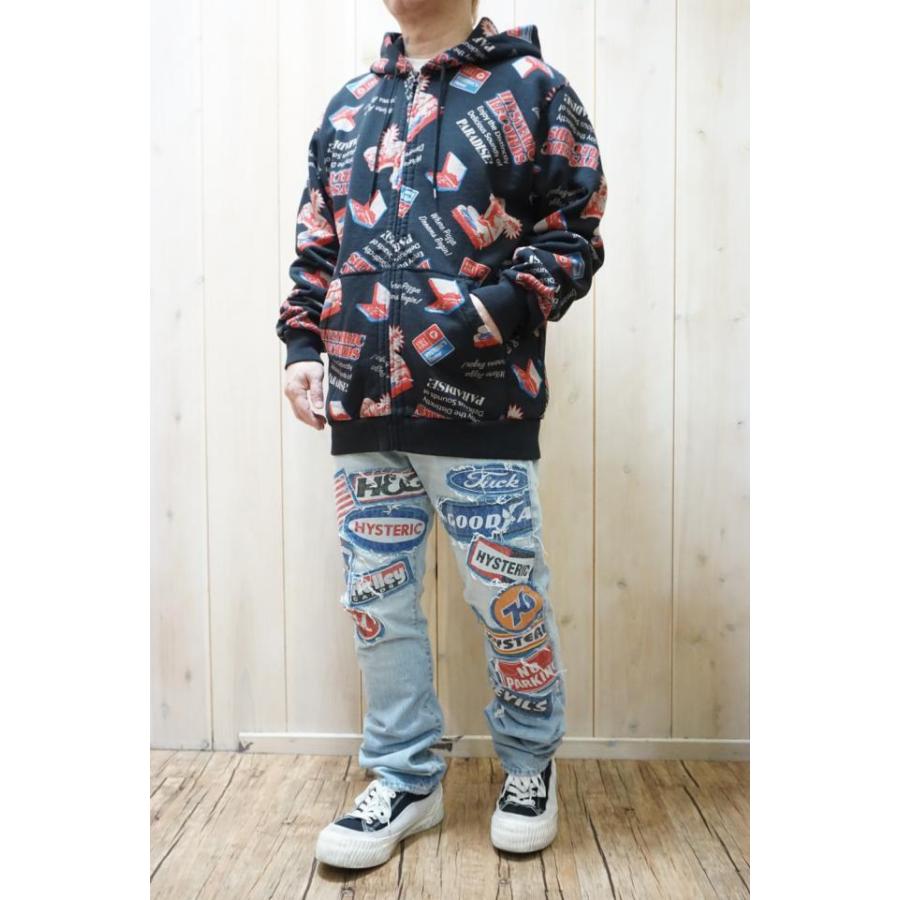 さ*ち様 ヒステリックグラマー　HYSTERIC GLAMOUR　総柄　パーカー HYSTERIC GLAMOUR - [ラスト1点 サイズL] 4GIRLS柄 パーカー