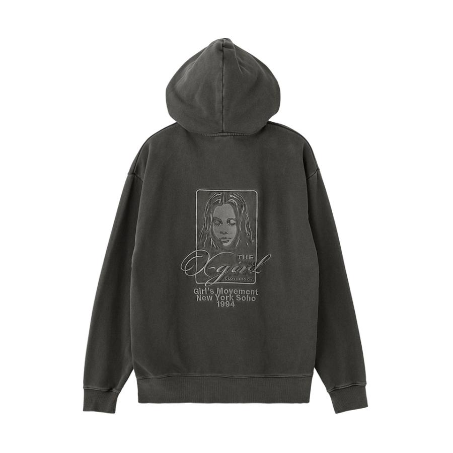 X-girl（エックスガール） 105261012014 PIGMENT DYED FACE AND LOGO