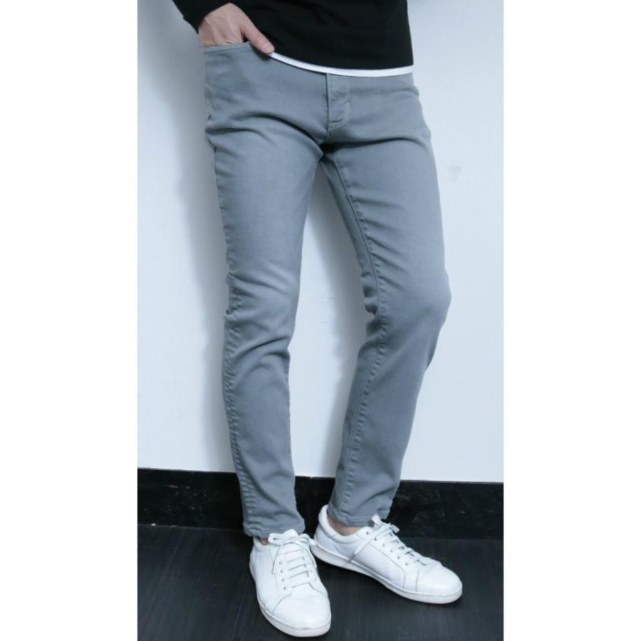 メンズ junhashimoto ジュンハシモト 1080000002 SLIM JERSEYS スリムジャージーデニムパンツ [GRAY] 正規通販