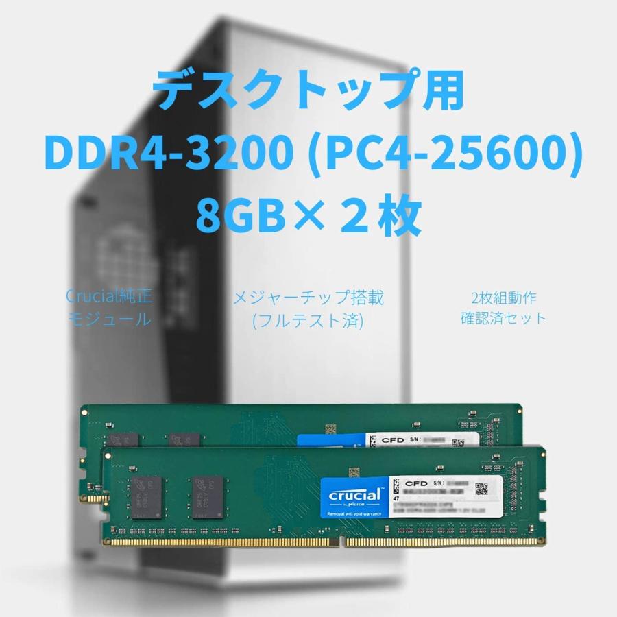 値下げcrucial(クルーシャル) デスクトップ用メモリ32G(16G×2枚) 値下げcrucial(クルーシャル) デスクトップ用メモリ32G(16G×2枚)