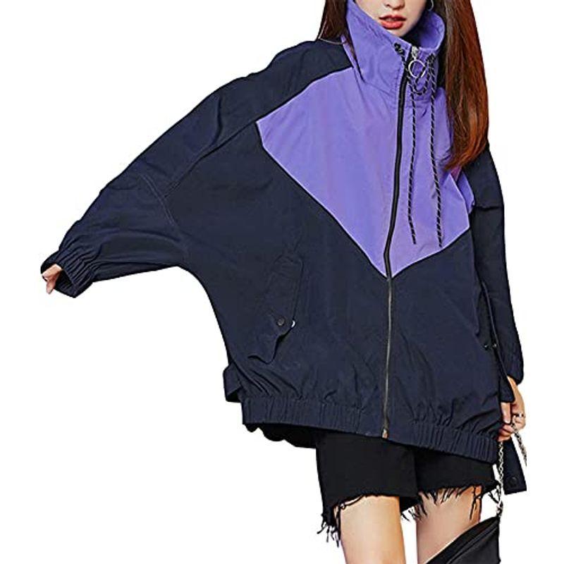 信頼 エアバイ ブルゾン 配色 ビッグ シルエット ナイロン トラック ジャケット ジャンパー アウトドア Lサイズ じゃけっと ぶるぞん じぷあ 全品送料無料 Turningheadskennel Com