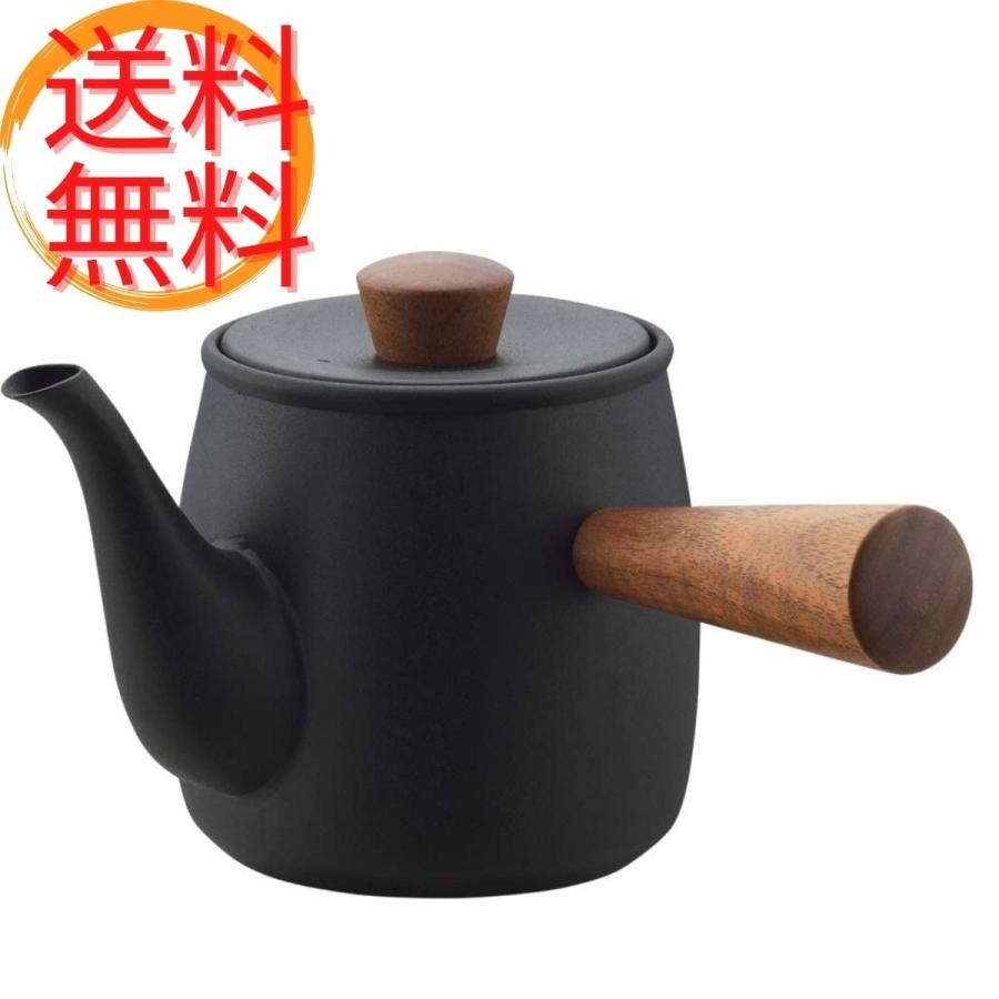 宮崎製作所 茶き 煎茶 玉露  急須 抹茶 茶こし付き 直火不可 0.38L くろいろ 小 CHA-3｜molustar