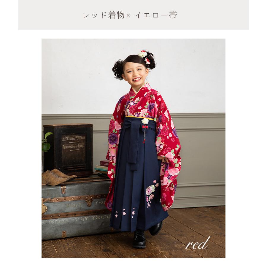 七五三 袴 セット 子供 女の子 120 130 cm 着物+半襟付き襦袢+袴+帯枕 七五三 袴 セット 子供 女の子 120 130 cm 着物+半襟付き襦袢+袴+帯枕