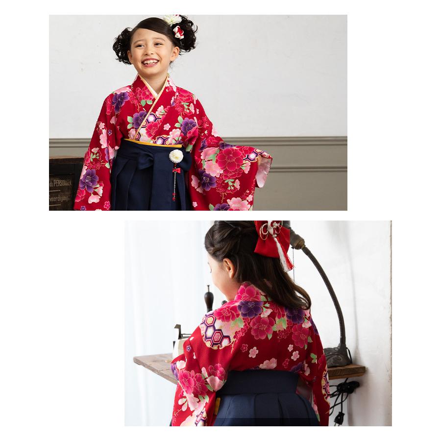 卒園式 袴 セット 子供 女の子 1 130 Cm 着物 半襟付き襦袢 袴 帯枕付き帯 腰紐x2の6点 簡単 着付け 購入 卒服 キッズ 子供服 子ども 送料無料 12ak16 子供ドレス アリサナ 通販 Yahoo ショッピング