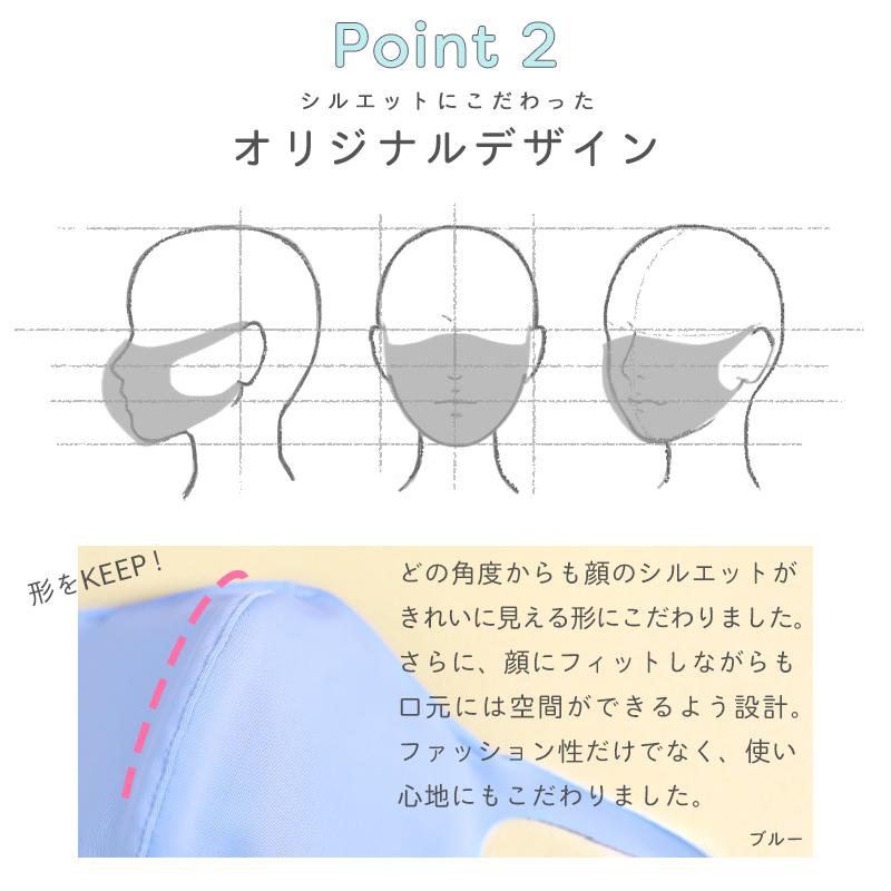 マスク 日本製 洗える 水着素材 水着マスク 大きめ 小さめ 立体 ポケット付き uvマスク 子供用 大人用 女性 男性 白 黒 メール便可 ソフトタイプ 2枚セット | arisana | 03