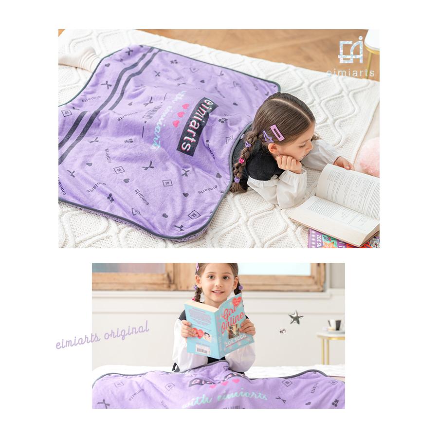ブランケット ひざ掛け 子供 キッズ 女の子 かわいい 可愛い ボタン
