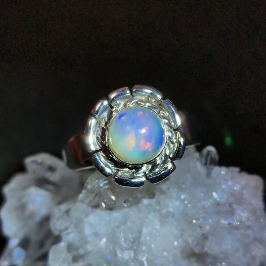 天然オパール リング 天然石リング 誕生石リング 天然石アクセサリー