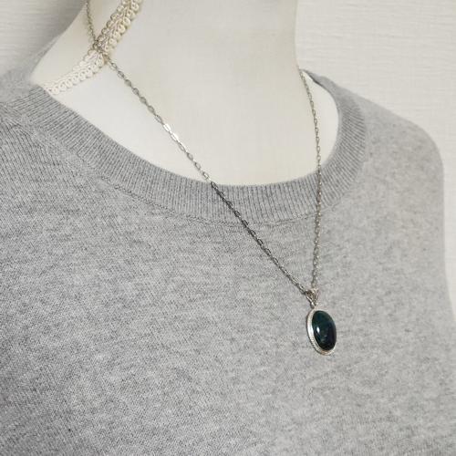 クリソコラ ペンダント クリソコラ ネックレス : momi accessory 