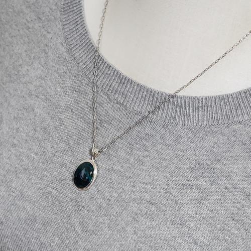 クリソコラ ペンダント クリソコラ ネックレス : momi accessory 