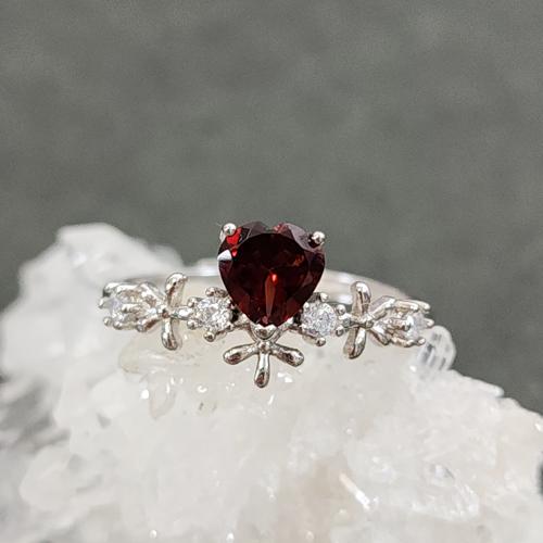 ハートシェイプガーネット リング ハート ガーネット 指輪 誕生石