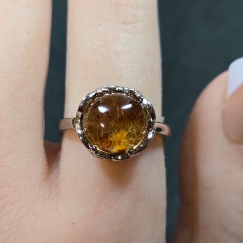 ⭐︎【天然】フラワールチルオーツ リング s925 ⭐︎【天然】フラワールチルオーツ リング s925