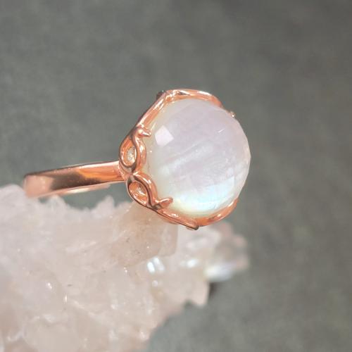 マザーオブパールx天然水晶 リング マザーオブパール 天然水晶 指輪 