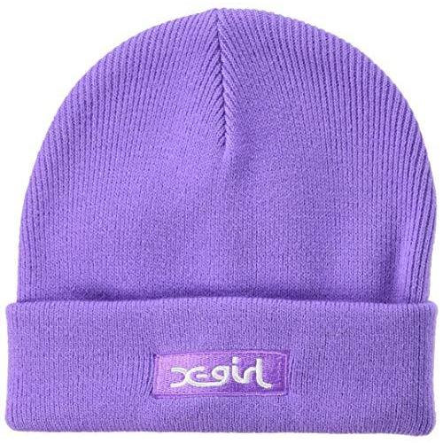 短納期 早者勝ち エックスガール 小物 Box Logo Knit Cap X Girl Ltpurple 安い Holainfornet Com