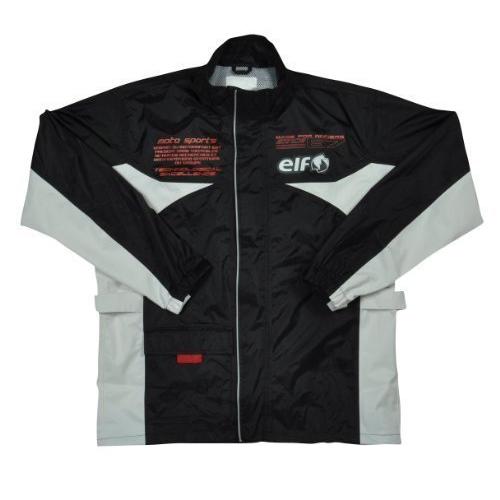 エルフ(ELF) バイク用レインスーツ セパレート BK 4L ELR-3291