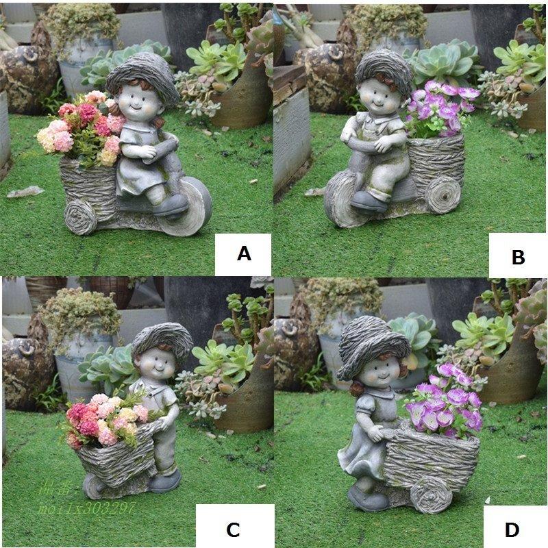 置物 ガーデニングオーナメント 公式 ガール 人形 北欧 装飾 キャラクター 風景工芸 オブジェ 玄関 インテリア カワイイ 工芸品 ガーデンオブジェ 庭 ガーデン