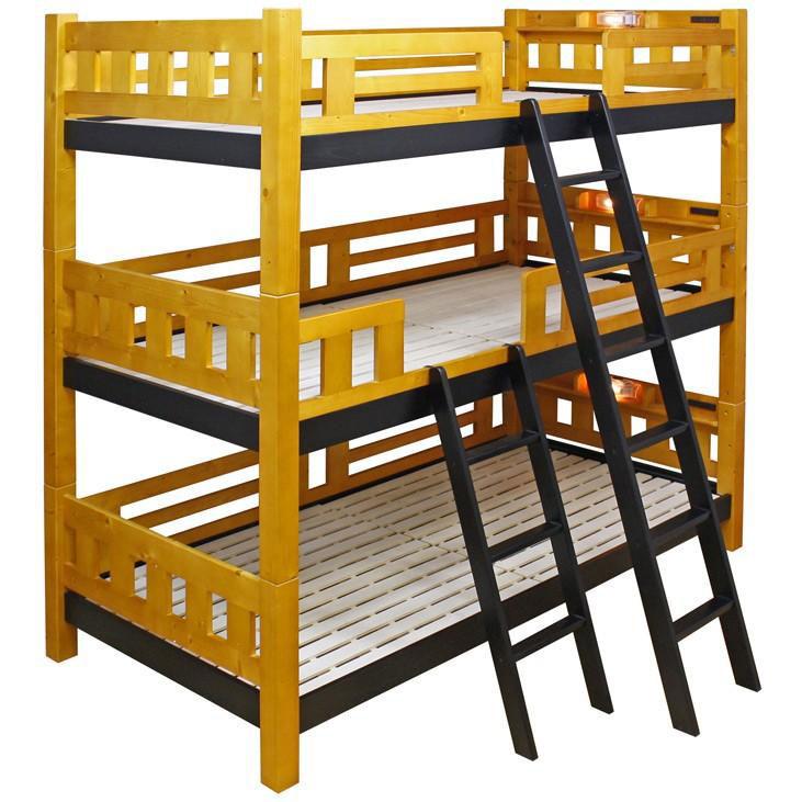 3段ベッド トライ : もみじや家具 - 通販 - Yahoo!ショッピング