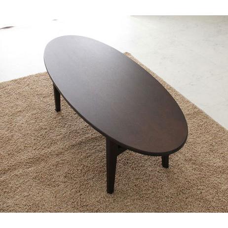 棚付き楕円センターテーブル オーバル Oval 120cm : もみじや家具