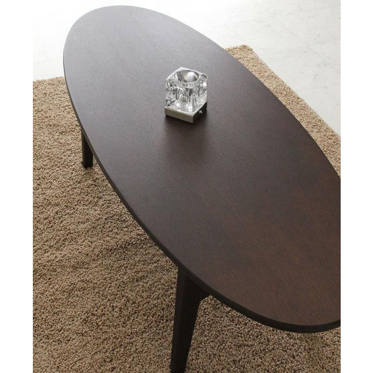 棚付き楕円センターテーブル オーバル Oval 120cm : もみじや家具