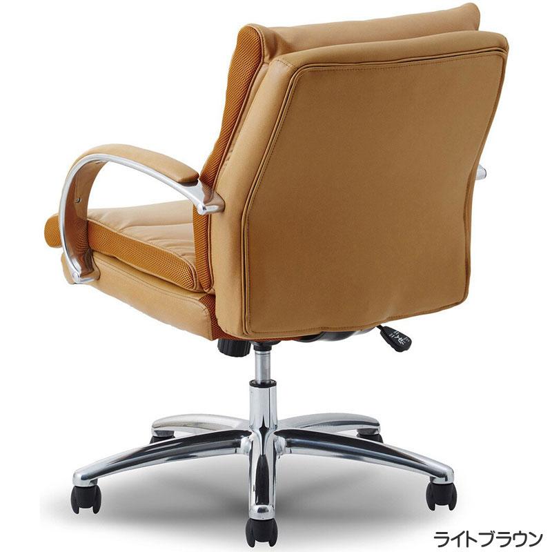 関家具 オフィスチェア グラント Glant ロータイプ PUレザー : もみじ 