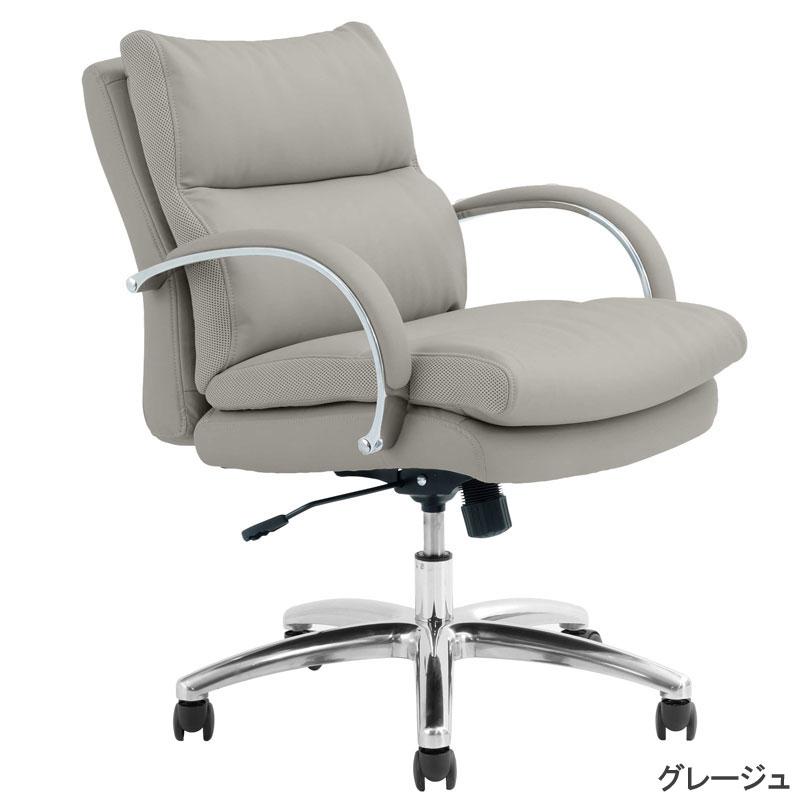 関家具 オフィスチェア グラント Glant ロータイプ PUレザー : もみじ