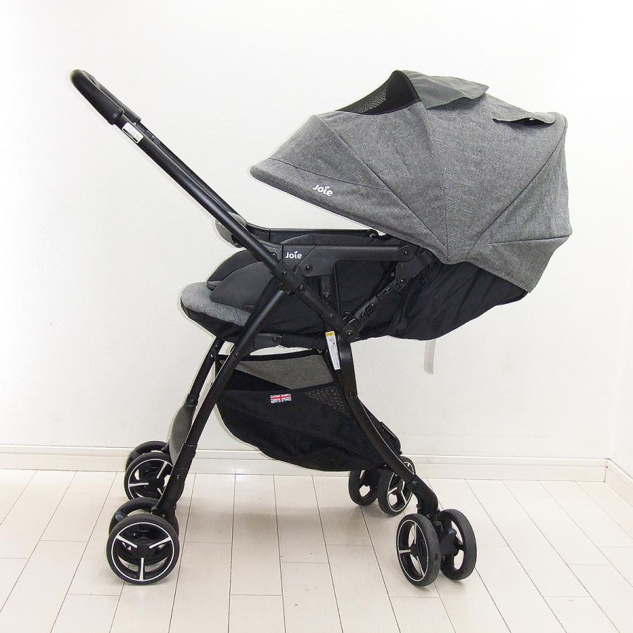 外出・移動用品 【美品】Joie スマバギ 4WD ベビーカー 両対面 AB型 グレー