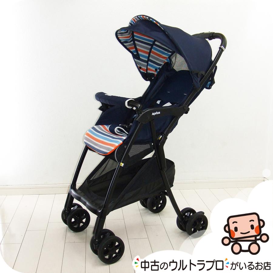 クリーニング済　☆美品☆　アップリカ　マジカルエアークッション　革調ハンドル 洗浄済み・美品】アップリカ ベビーカー マジカルエアークッション