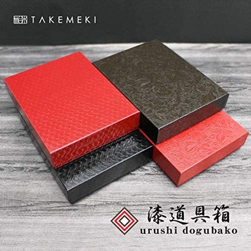 59％以上節約TAKEMEKI 漆道具箱 B5サイズ お道具箱 プレゼント 贈り物 ギ おどうぐばこ 紙製 デスクボックス うるし 漆 貼箱 （菱形  赤） お道具箱