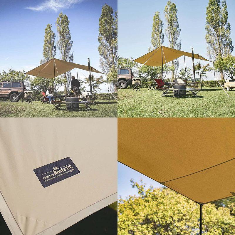 ogawa(オガワ) キャンプ アウトドア レクタタープ フィールドタープレクタTC サンドベージュ 3421-70 オガワ キャンプ アウトドア レクタタープ フィールドタープレクタTC サンドベージュ サイズ