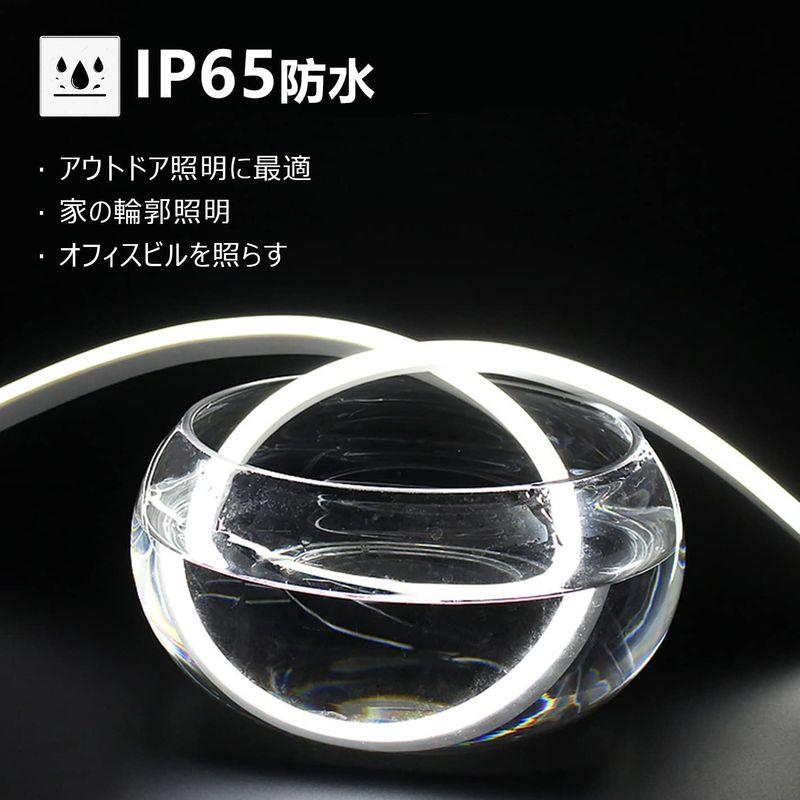 欲しいの欲しいの100V 2023年新開発 EL蛍光チューブ管 LEDテープライト 120SMD M 防水配線不要 プラグアンドプレイ 切断可能, クリスマ 照明部品、パーツ EL蛍光チューブ管 AC100V LEDテープライト防水 2022新開発 ELワイヤー 120SMD M 配線不要 間接照明 プラグアンドプ