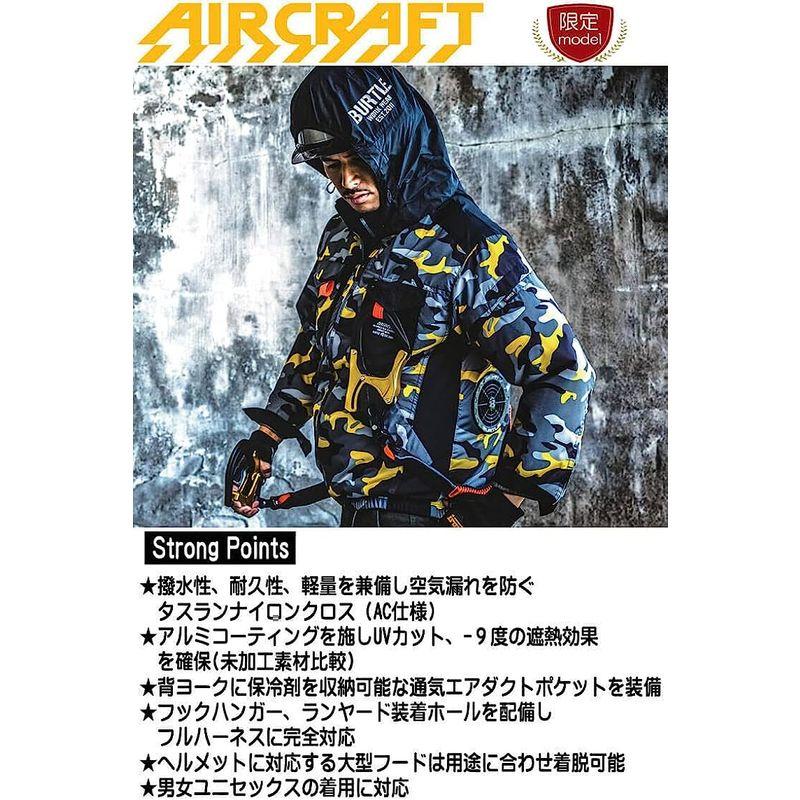 限定品バートル エアークラフトタクティカル半袖ブルゾン (ファンなし) カモフラ M AIRCRAFT AC1156 8イエロー 制服、作業服 バートル AC1156 エアークラフトタクティカル半袖ブルゾン XXLサイズ