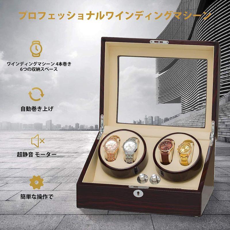 腕時計、アクセサリー JQUEEN ワインディングマシーン 4本 ウォッチ 