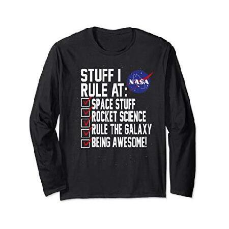 着るだけで宇宙気分NASA Stuff I Rule At List Graphic L0ng Sleeve Tee