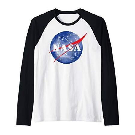 着るだけで宇宙気分NASA Classic 0uter Space L0g0 Raglan Baseball Tee