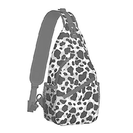 レジャーやキャンプたくさん荷物もこれ1つBrown ＆ Black Leopard Printed Sling Backpack Chest Bag Waterproof Crossbody Shoulder Bag, Adjustable Travel Hiking Rucksack For Men Women Travel Outd
