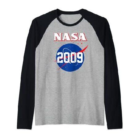 着るだけで宇宙気分NASA Insignia Meatball Logo Vintage 2009 Raglan Baseball Tee