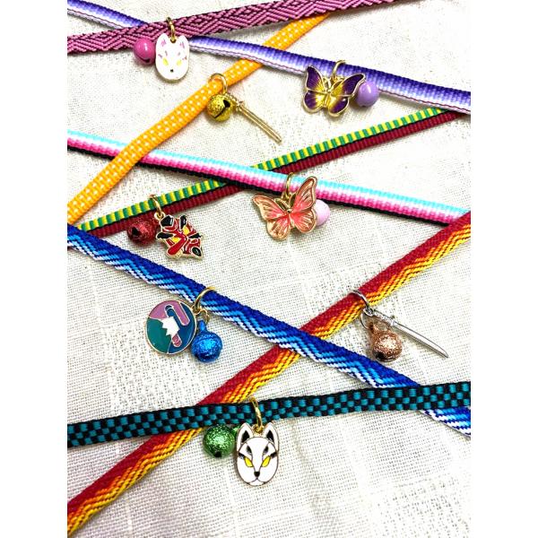 ☆水引・ちりめん細工・狐面・少年・滅チャーム・刀・袴・亀甲柄・ジャンピング猫☆ ☆水引・ちりめん細工・狐面・少年・滅チャーム・刀・袴・亀甲柄