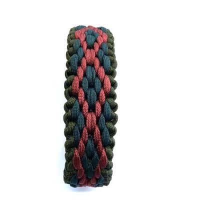 PARACORD CALLAR パラシュートコード 大型犬首輪 ダブルDカン (ダイヤ