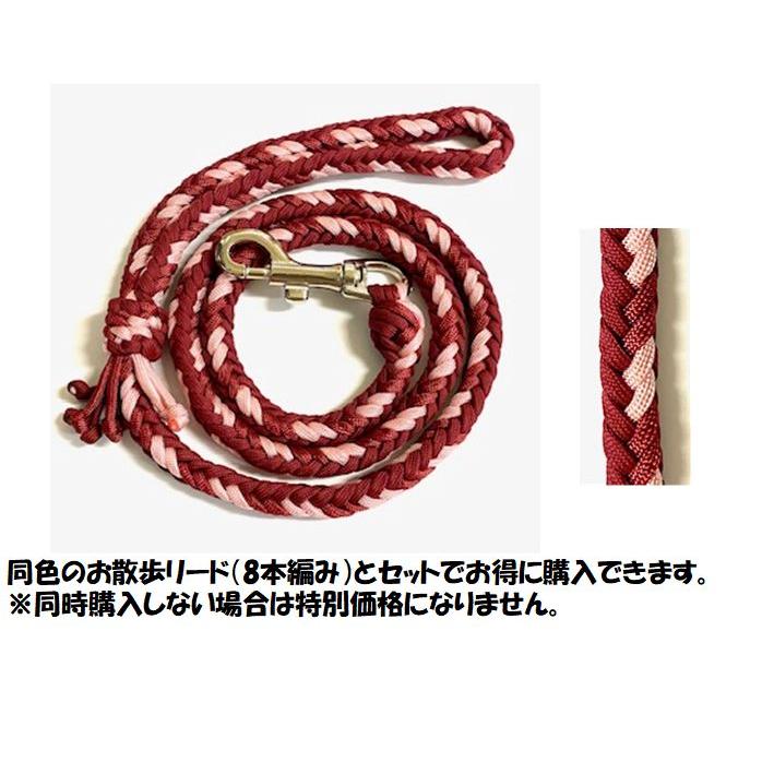 PARACORD CHOKE パラシュートコード 大型犬首輪 ダブルDカン 4本線