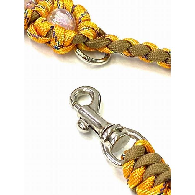 PARACORD LEAD パラシュートコード カフェリード（フラワー）カラー：D