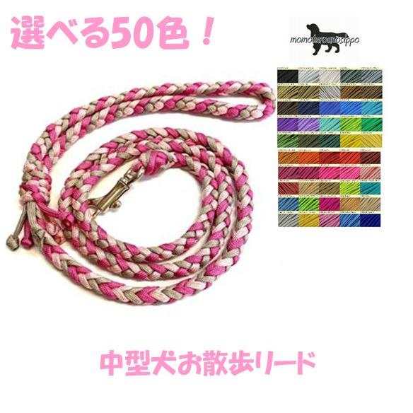 PARACORD LEAD パラシュートコード お散歩リード 中型犬 6本編み