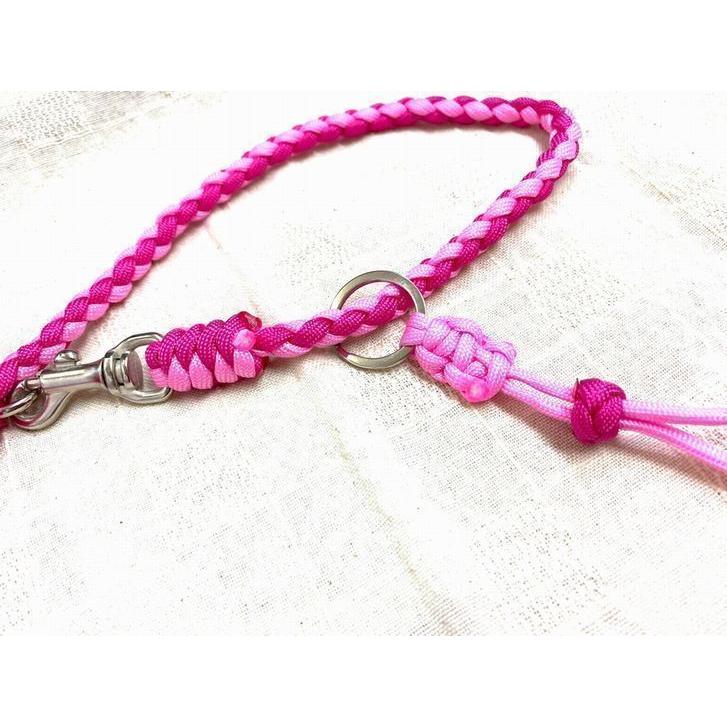 PARACORD LEASH パラシュートコード 選べる50色！ リーシュ（フラワー）腕輪 すっぽ抜け防止！サブリード  送料無料（ポスト投函便）｜momo-tail｜09