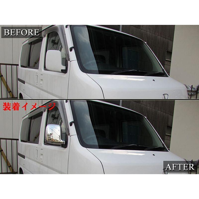 3400円 最大 Offクーポン Brightz バモス Hm1 Hm2 1型 2型 メッキドアミラーカバー Mir Sid 118 Hm M1 M2 1 2