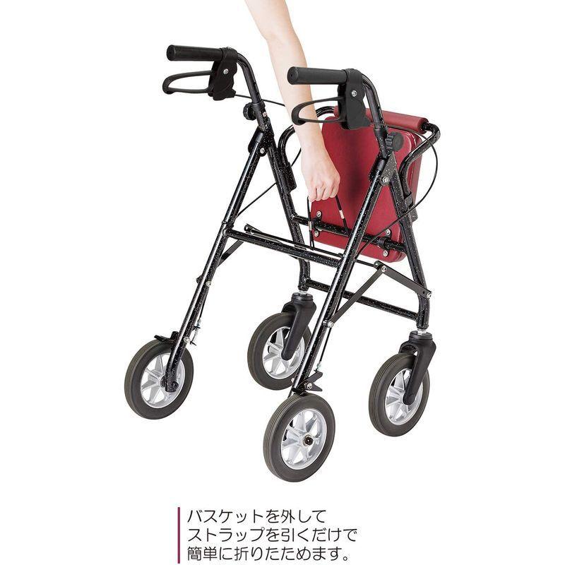 ファッション通販ハッピーミニ 歩行車／パープルメタリック（竹虎