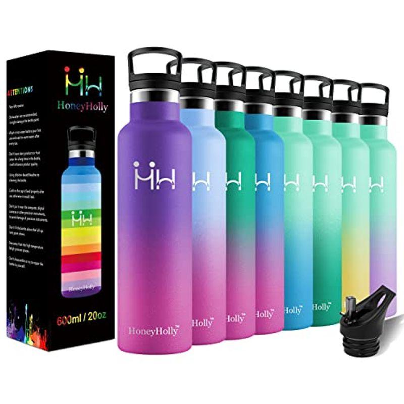 Honeyholly 水筒 1 リットル 水筒 おしゃれ 水筒 大容量 保冷 水筒 水筒 広口 氷を入れやすい 炭酸 水筒 ストロー付き水筒 017 ももハウス 通販 Yahoo ショッピング