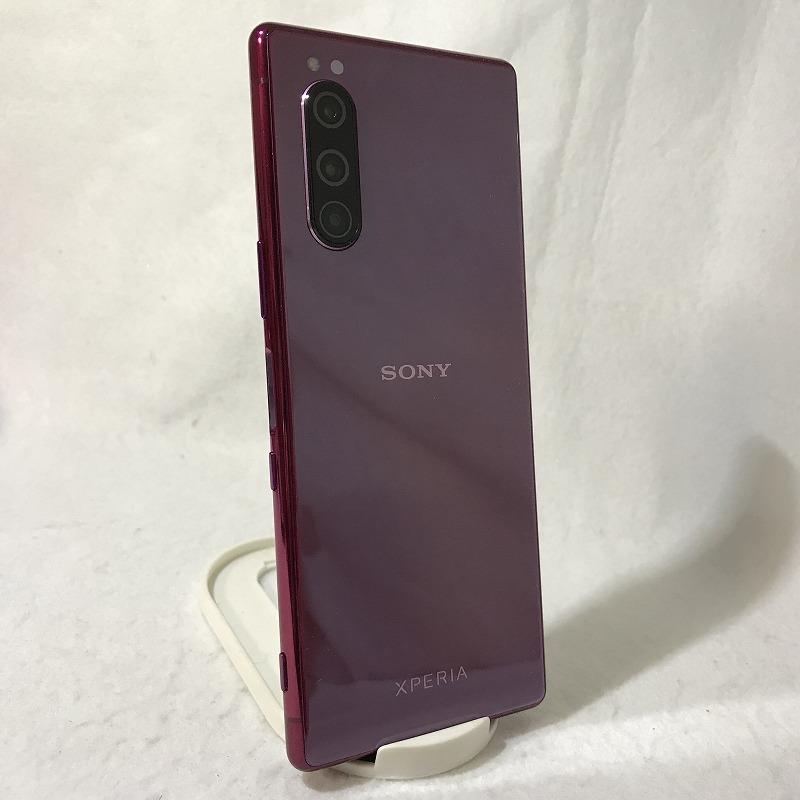 ✓新品同様 Xperia5 SOV41 レッド SIMロック解除済み 956-